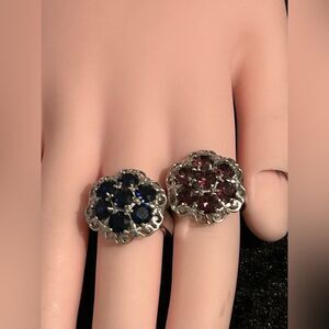 STS KARIS Gemstone Ring Duo – Size 5, Rare & Brand New